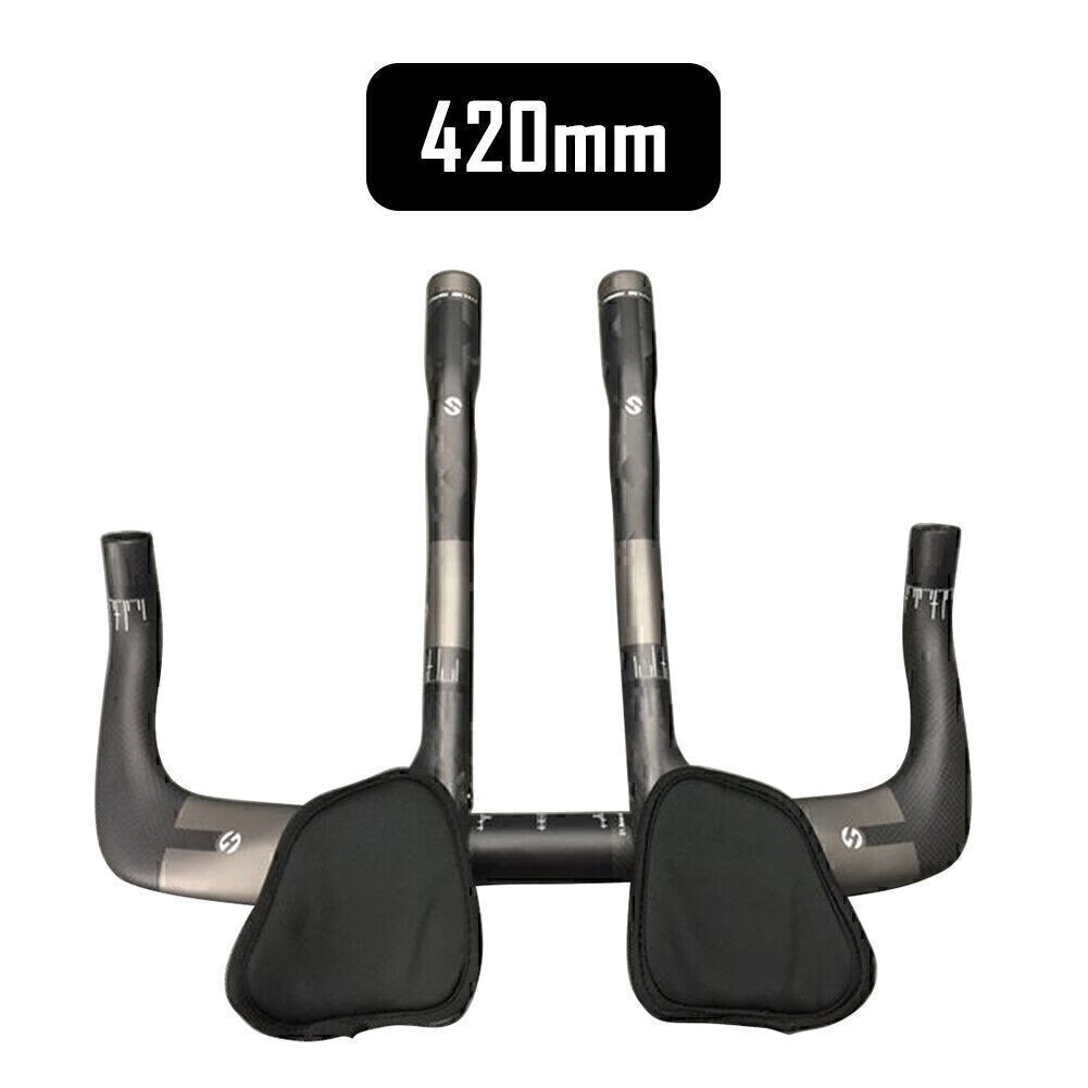 TOSEEK Handlebar Road Bicycle Drop Bar Aero Bar Set 31.8*380/400/420/440/460mm