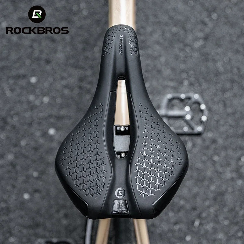 Bicycle Seat Saddle MTB Road Bike Breathable Shockproof Non-Slip Leather Cushion