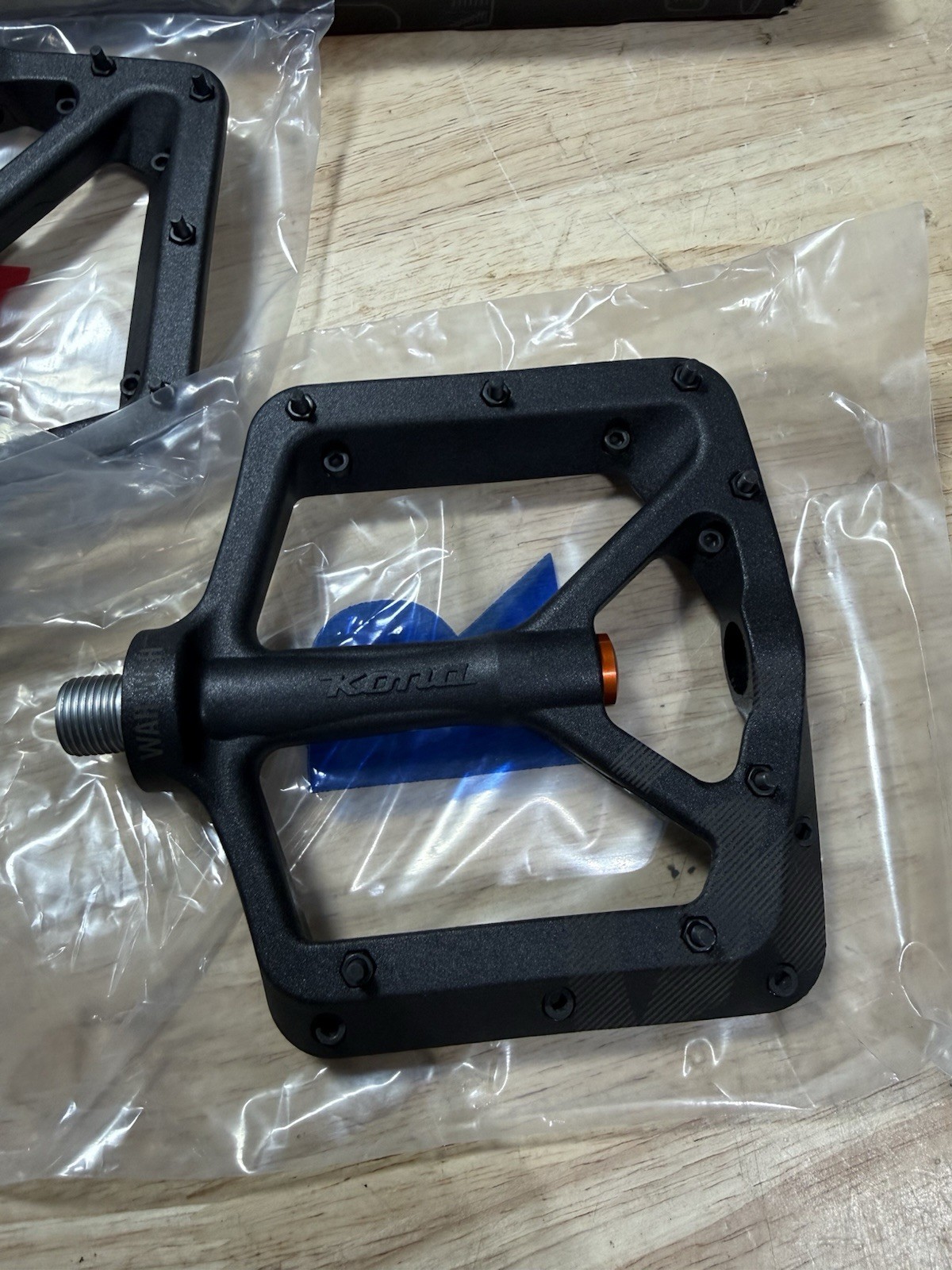Kona Wah Wah 2 Composite MTB BMX Bike Pedals Black Large New Pair