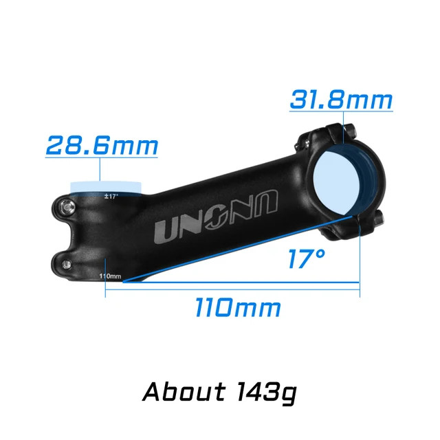 Ultralight Stem 7 17 Degree MTB Road Bicycle Stem 31.8mm 60-130mm Bike Parts
