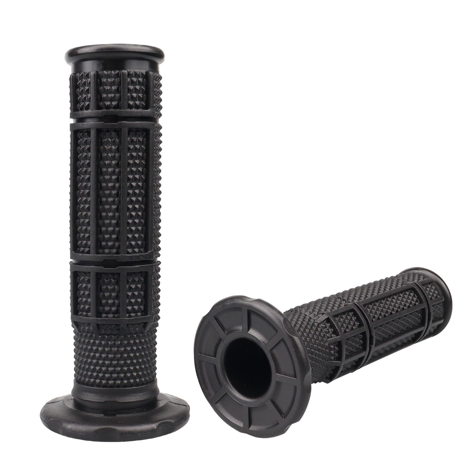 7/8» ATV Grips Upgrade Universal Handlebar Soft Rubber Thumb 1, Black
