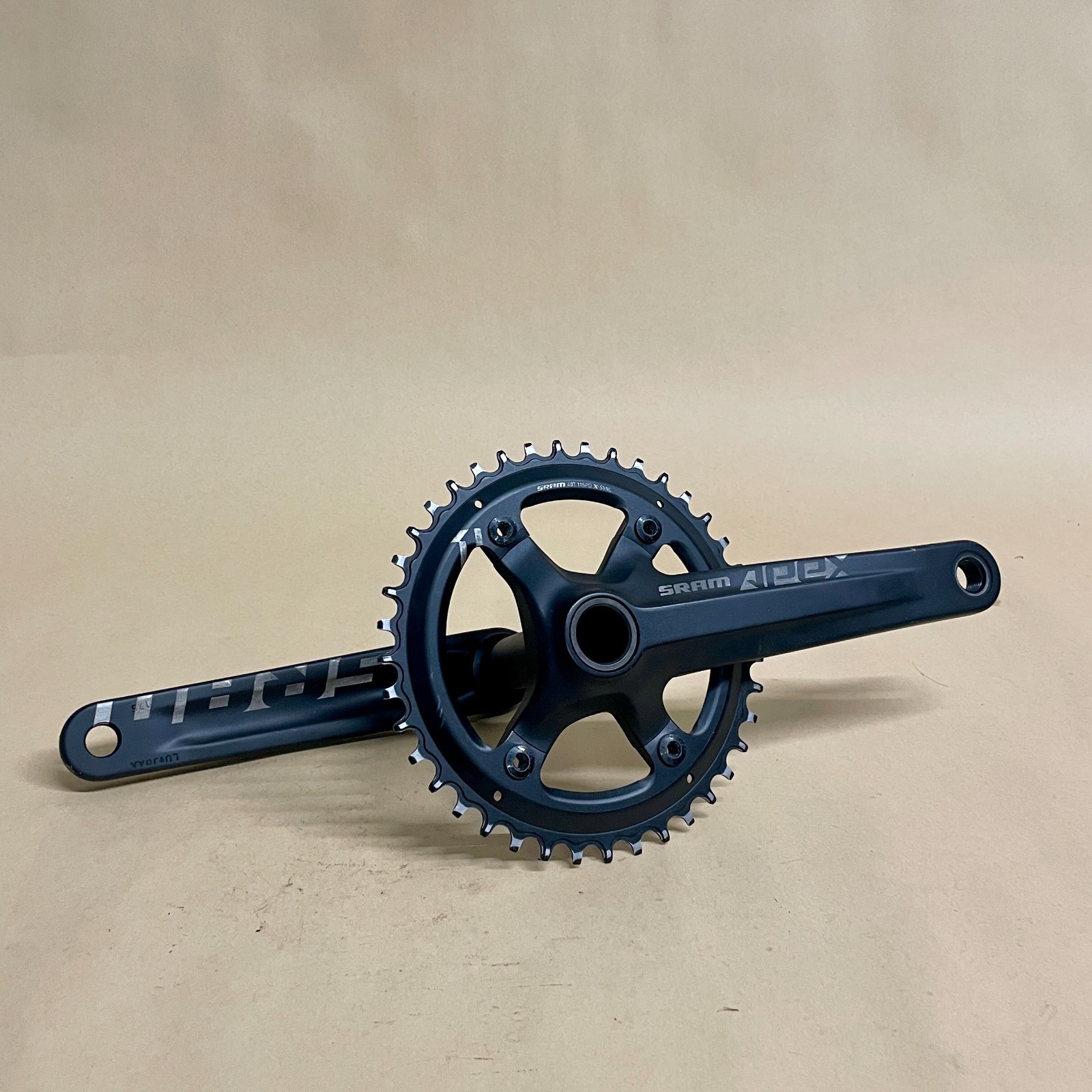 Used SRAM Apex 1 X-Sync Alloy 1 x 11 Speed Road/Gravel Bike GXP Crankset 175mm