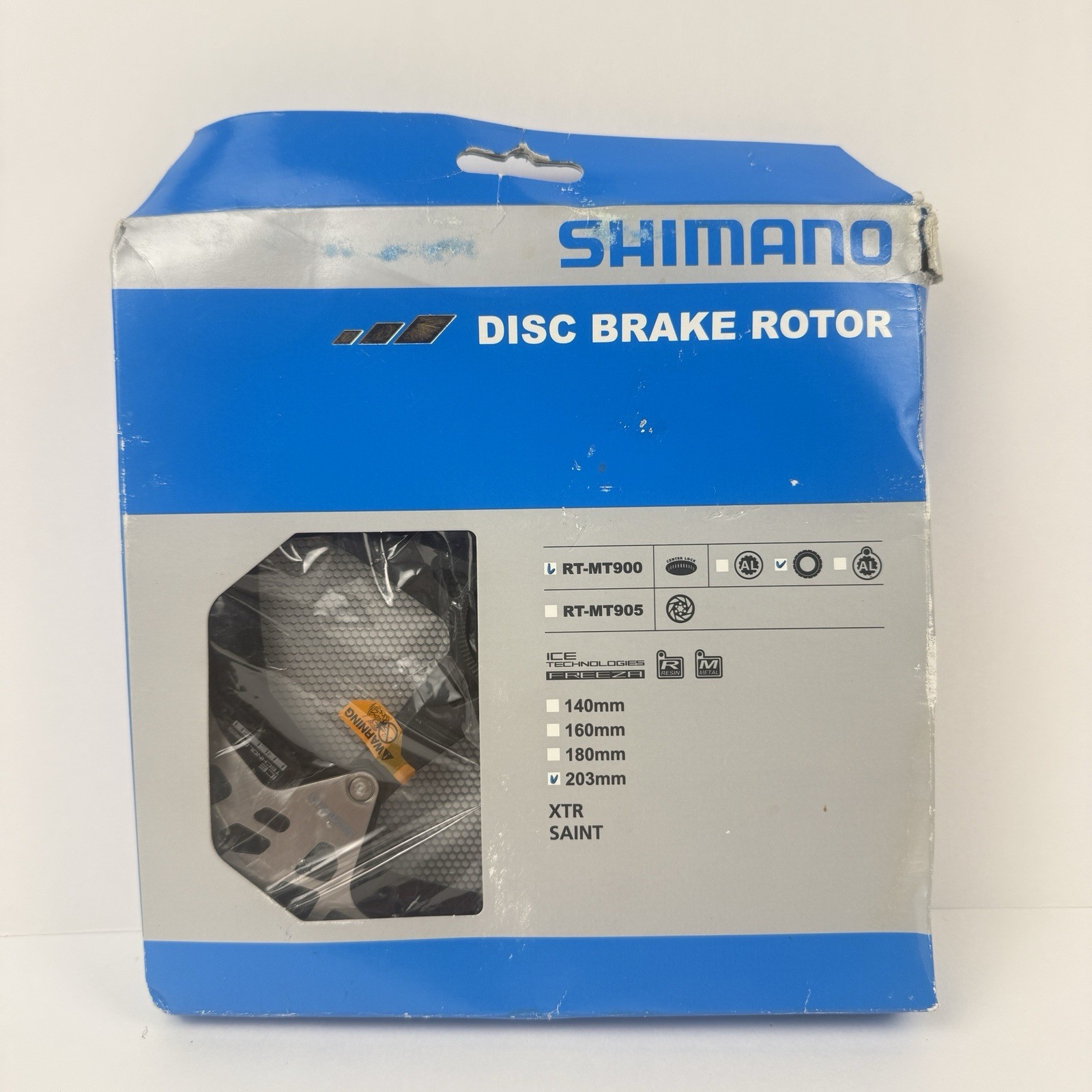 Shimano XTR/SAINT Disc Brake Rotor RT-MT900 203mm Center Lock ICE Tech Freeza