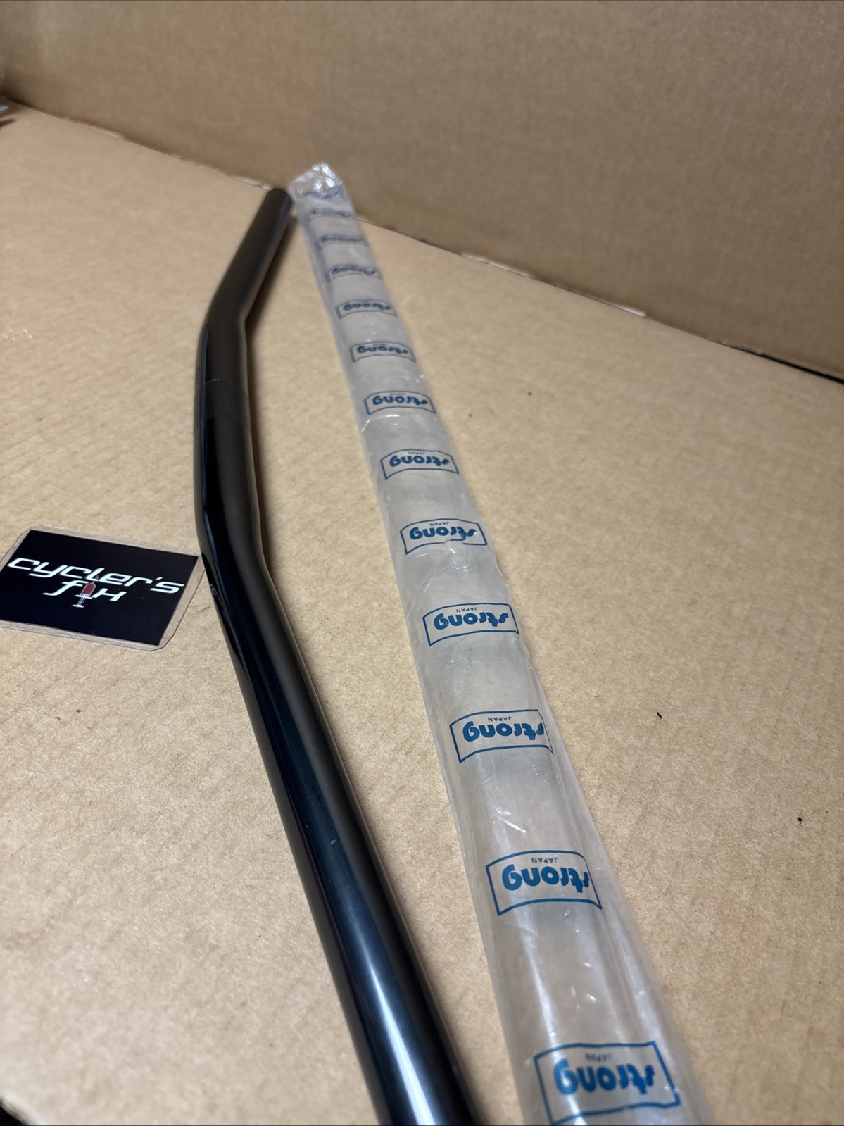 NOS STRONG Japan 25.4mm Anodized Alloy Mtb Flat Bar Handlebar Fit: Tioga SR Trek