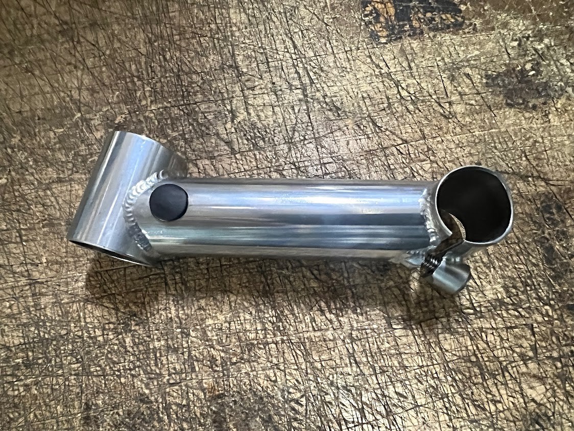 Threadless 1 1/4 Stem for Vintage MTB / Tandem – 130mm Length / 15* Rise – NEW