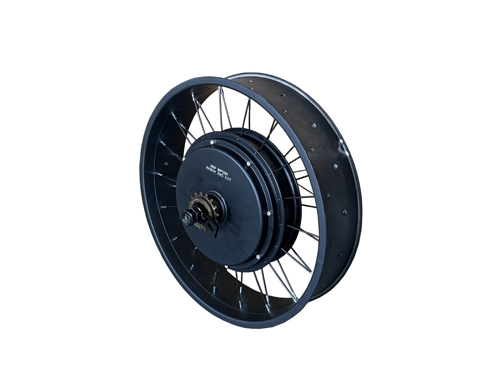 20-26*4.0inch 80mm QS205 150mm 3.5/5T 5000W motor wheel with singel freewheel.