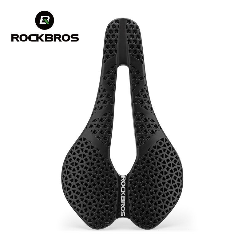 ROCKBROS 3D Printed Bicycle Saddle Ultralight Carbon Fiber Hollow Bike Saddle
