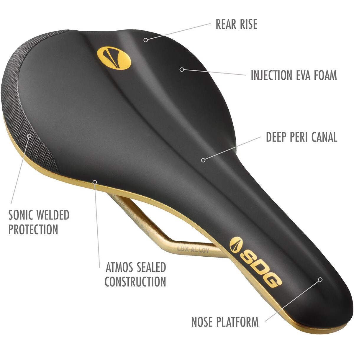 SDG Components Bel-Air V3 Lux-Alloy Saddle