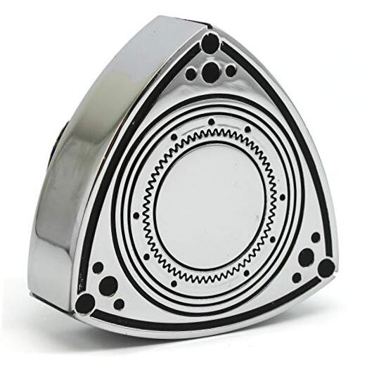 Aluminum Rotor Oil Cap – Chrome/Black – 12A 13B 20B – 55mm wide