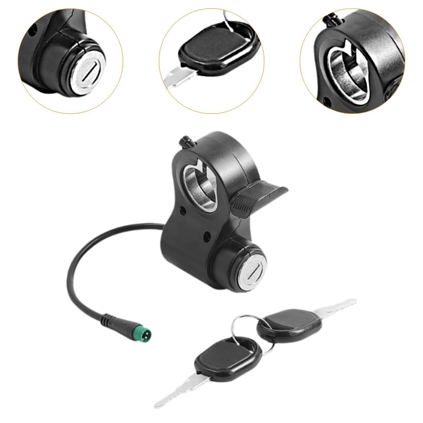 Electric Bike Accelerator Thumb Throttle – Sturdy 5-Pin Locking Repair Part