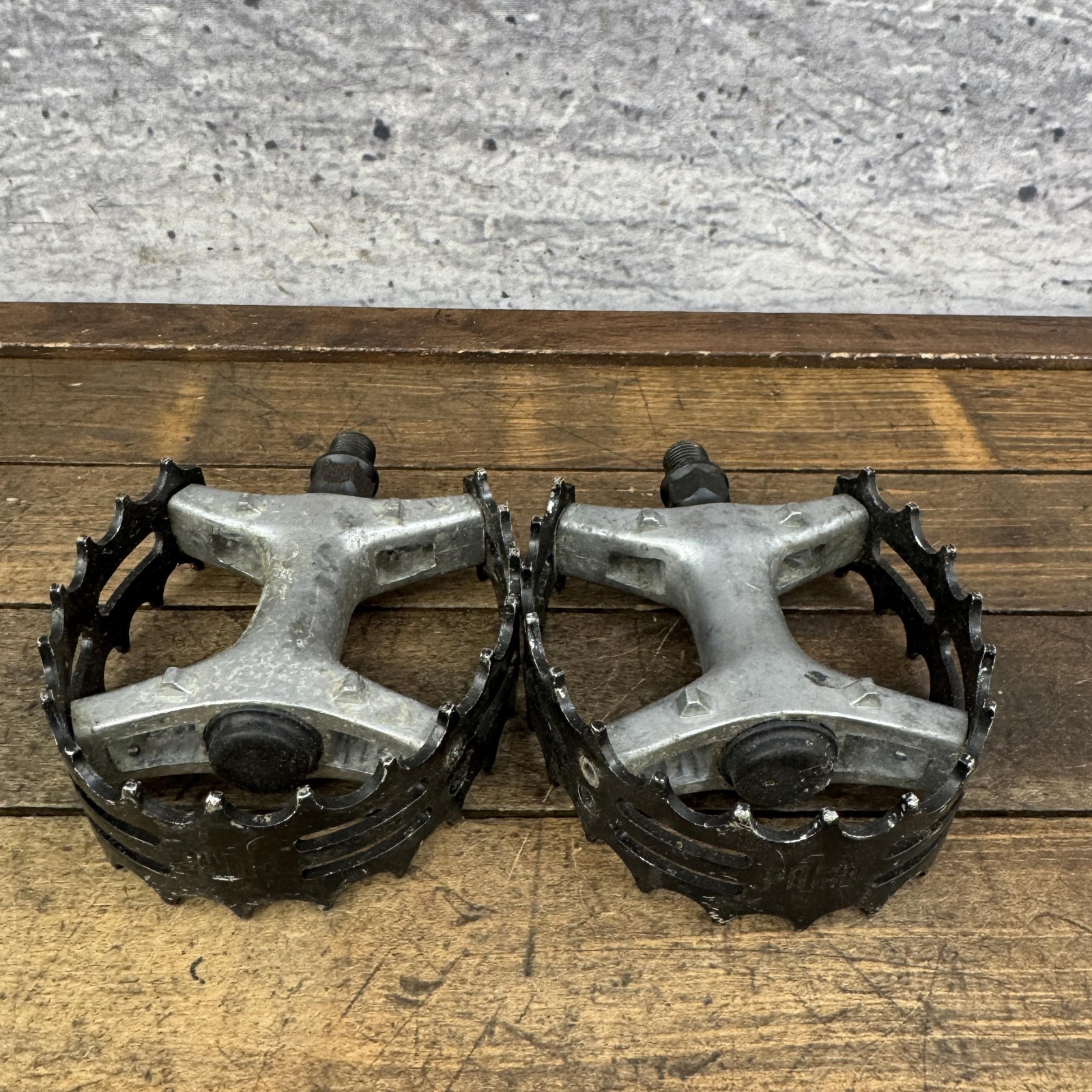 Vintage Primo Pro BMX Bike Pedals 1/2 Black Pair 450g Mid School Alloy Platform