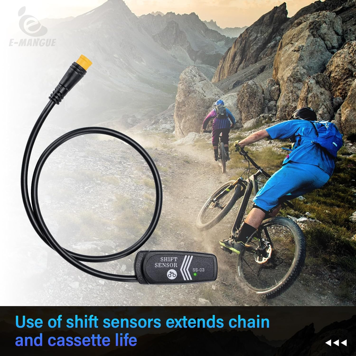 Ebike Gear Shift Sensor for BAFANG BBS01B BBS02B BBSHD, Electric Bike Gear Senso