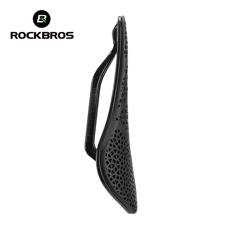 ROCKBROS 3D Printed Bicycle Saddle Ultralight Carbon Fiber Hollow Bike Saddle