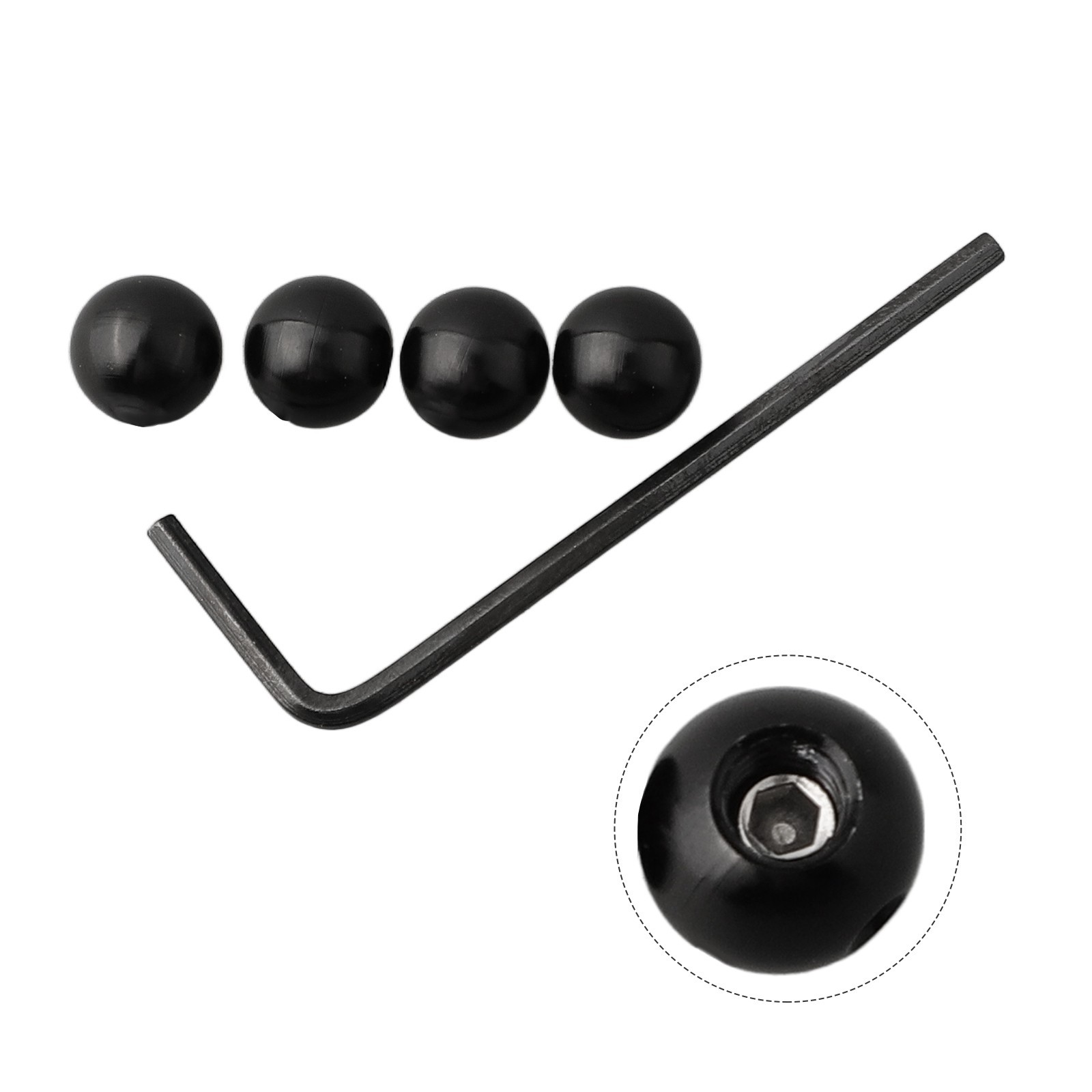 4Pcs For Bike Cable End for shift and Brake Line Ferrules with Screw Fixation