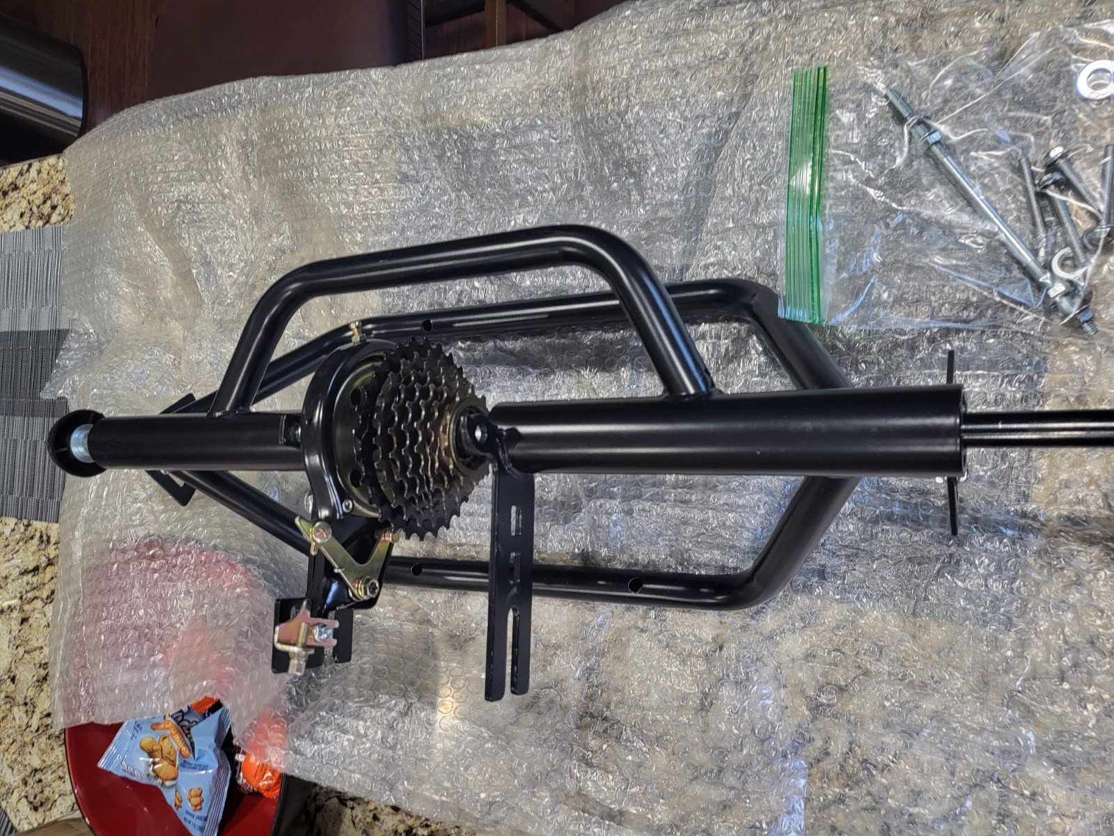 WEEROCK Tricycle Rear Axle Tricycle Conversion Kit 7 Speeds, 5/8Inch Axle(