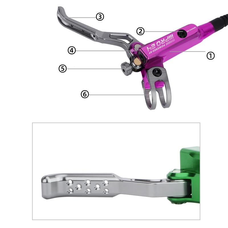 Iiipro E4 Mountain Bike Hydraulic Brake 800/1550mm Front Rear Brake Cooling 4 Pi