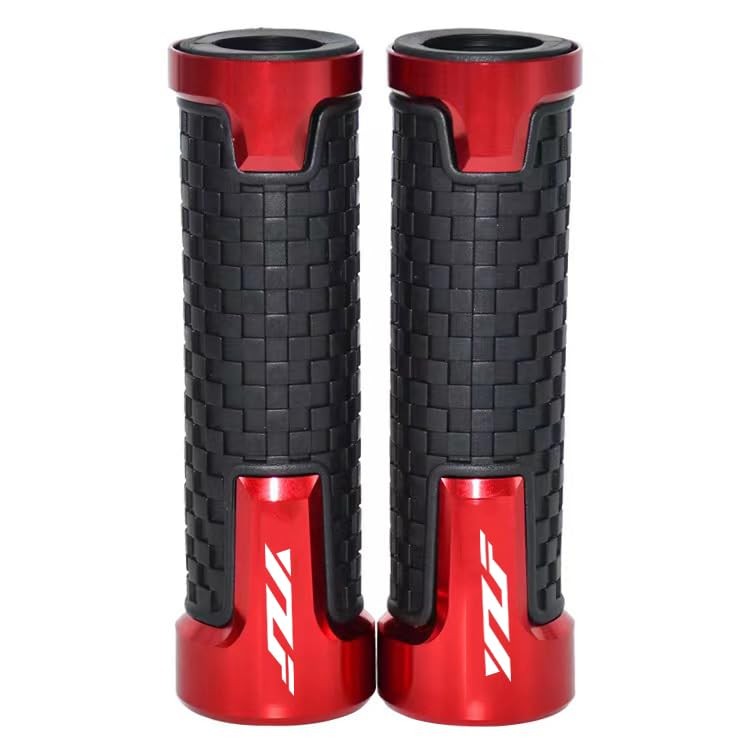 Universal 7/8″ Motorcycle Handlebar Grips for Yamaha YZF R1 R3 R6 R6S R25 Red