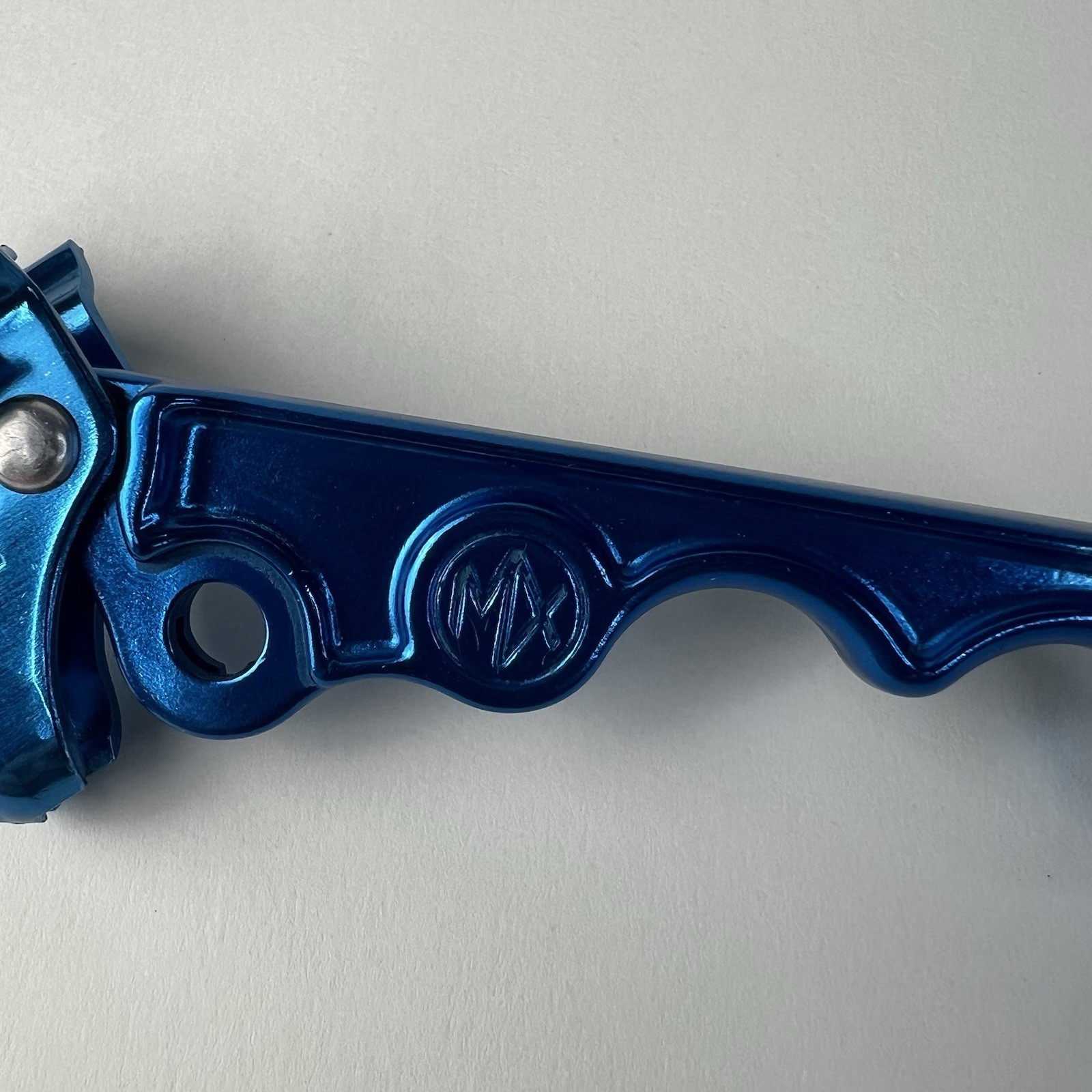 NOS Dia-Compe MX120 Tech 2 Left Front Brake Lever Blue BMX Japan L-1 w/ Clamp
