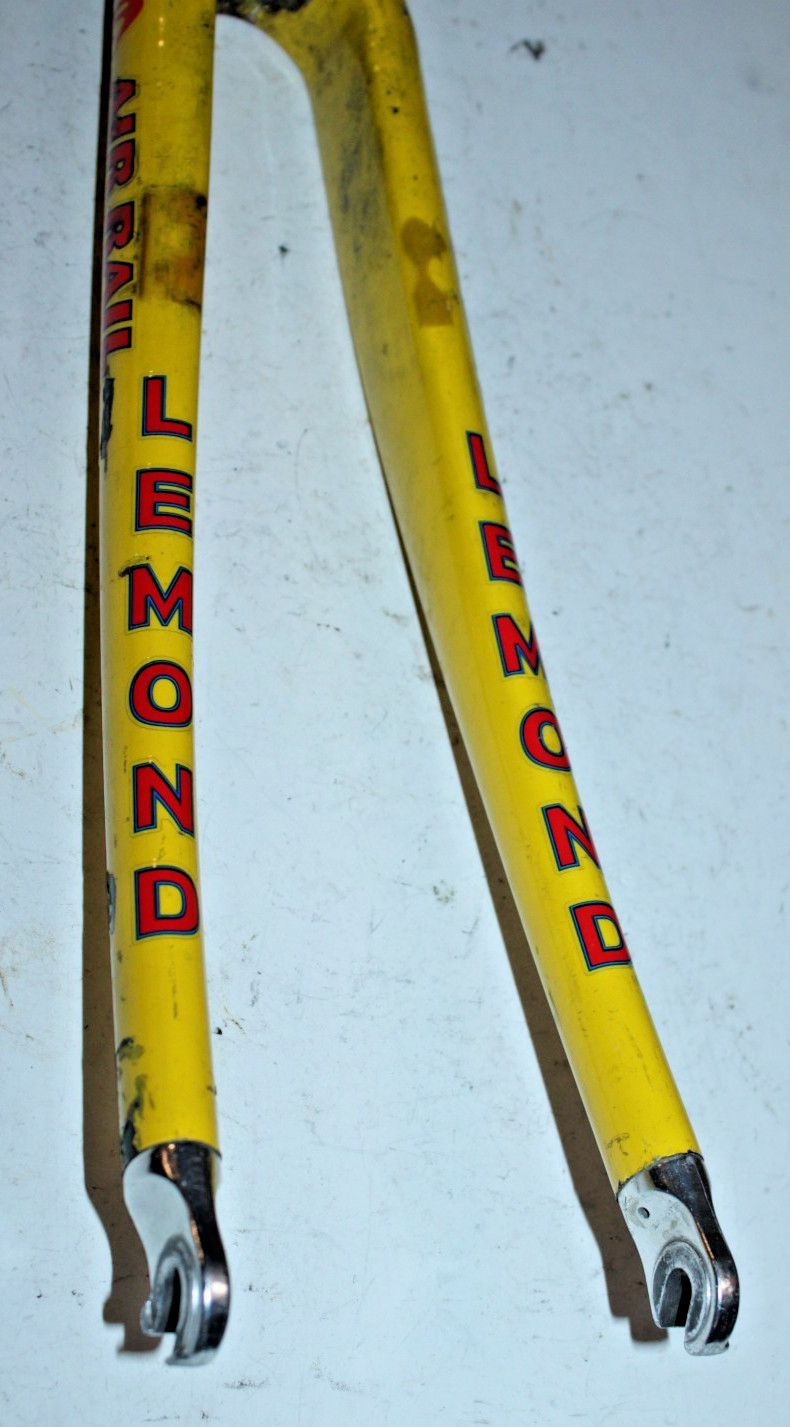 Vintage Lemond AirRail Touring Road Bike Fork 700c 11/8″ Threadless 180mm Yellow
