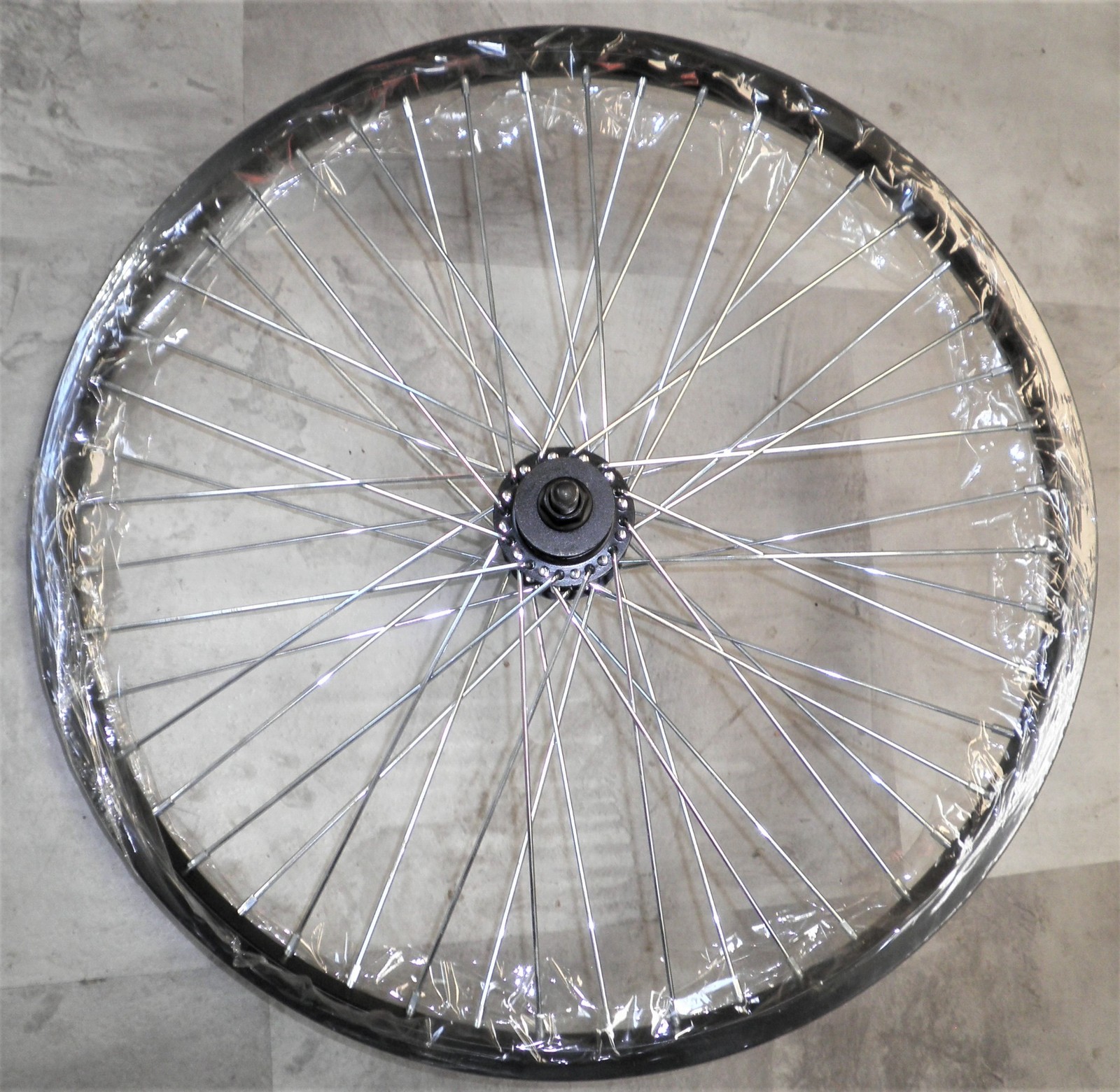 20″ X 1.5/1.75 FRONT BLACK 10MM AXLE BMX BICYCLE RIM/HUB FW200361