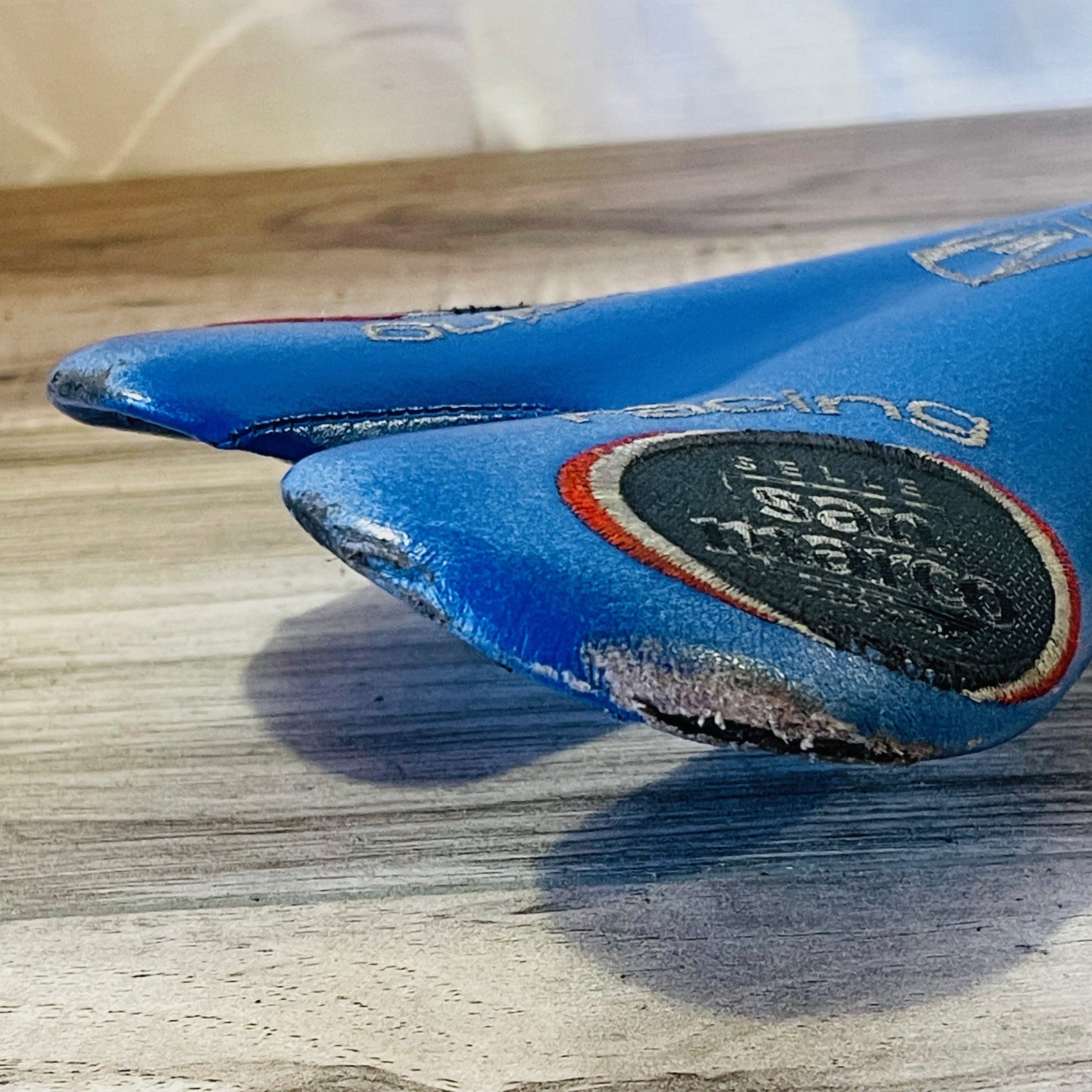 USPS Trek Selle San Marco ASPide Titanium Rail Saddle Embroidered Blue Leather