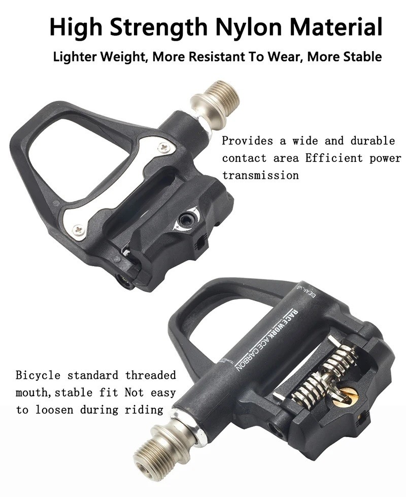Road Bike Pedal Bicycle Locking pedals Cycling Bearing Cleats Clipless Pedal