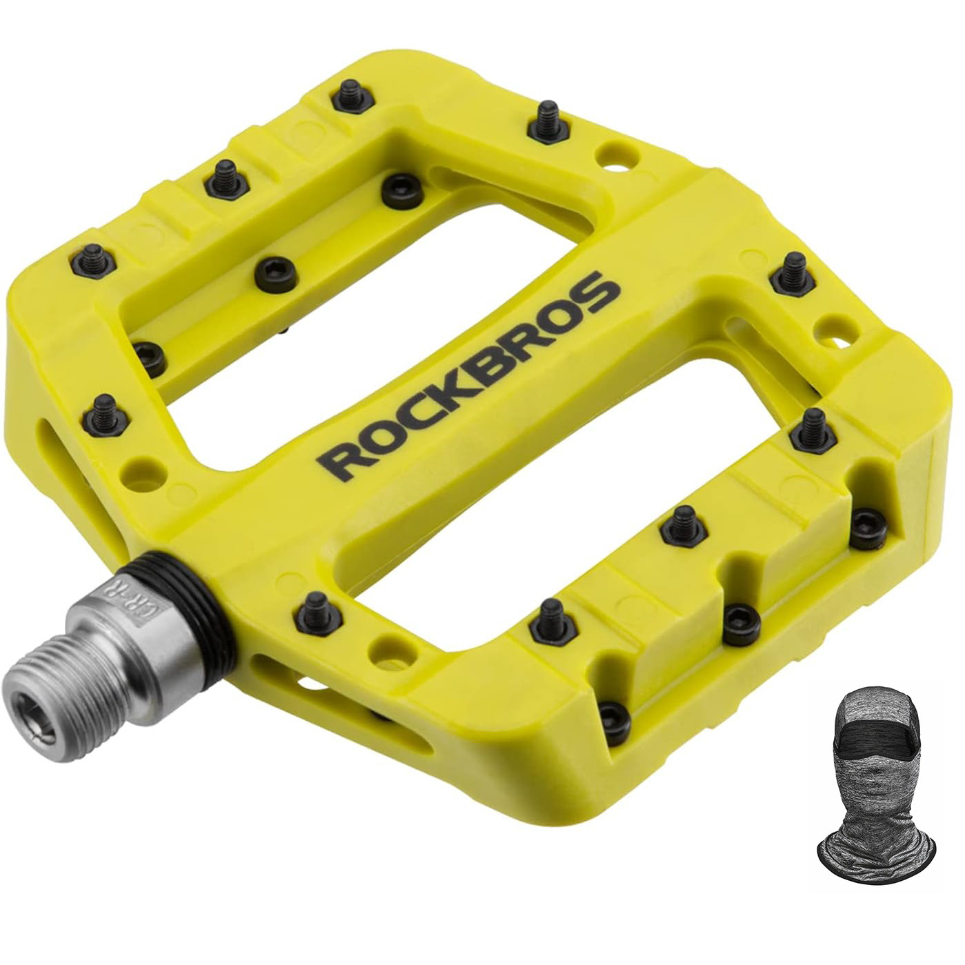 ROCKBROS MTB Road Bike Nylon Pedals Lightweight Widen 9/16″ DU Bearing Pedals