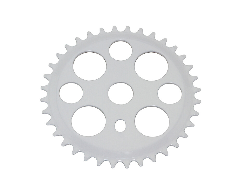 Lowrider Lucky 7 Steel Chainring 1/2 X 1/8 36t White.