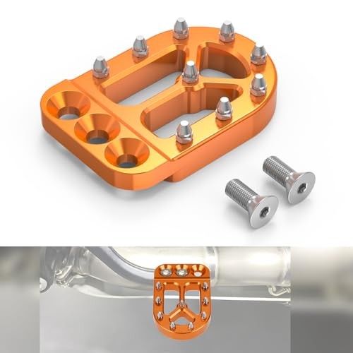 Orange Rear Foot Brake Lever Peg Pad Extension Enlarge Compatible with KTM