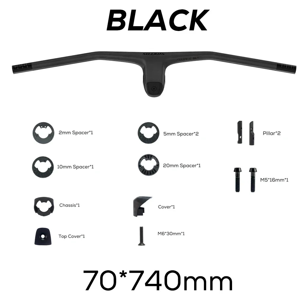 740MM Carbon MTB Bicycle Integated Handlebar Handlebar FRASER IC SL WC -20°