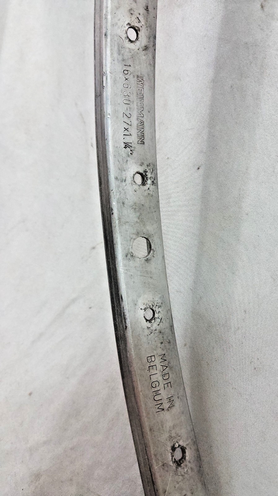 Weinmann 27″ 630ISO Vintage Road Bike Rim Set 36S USA/Belgium Made Rim Brake SLV