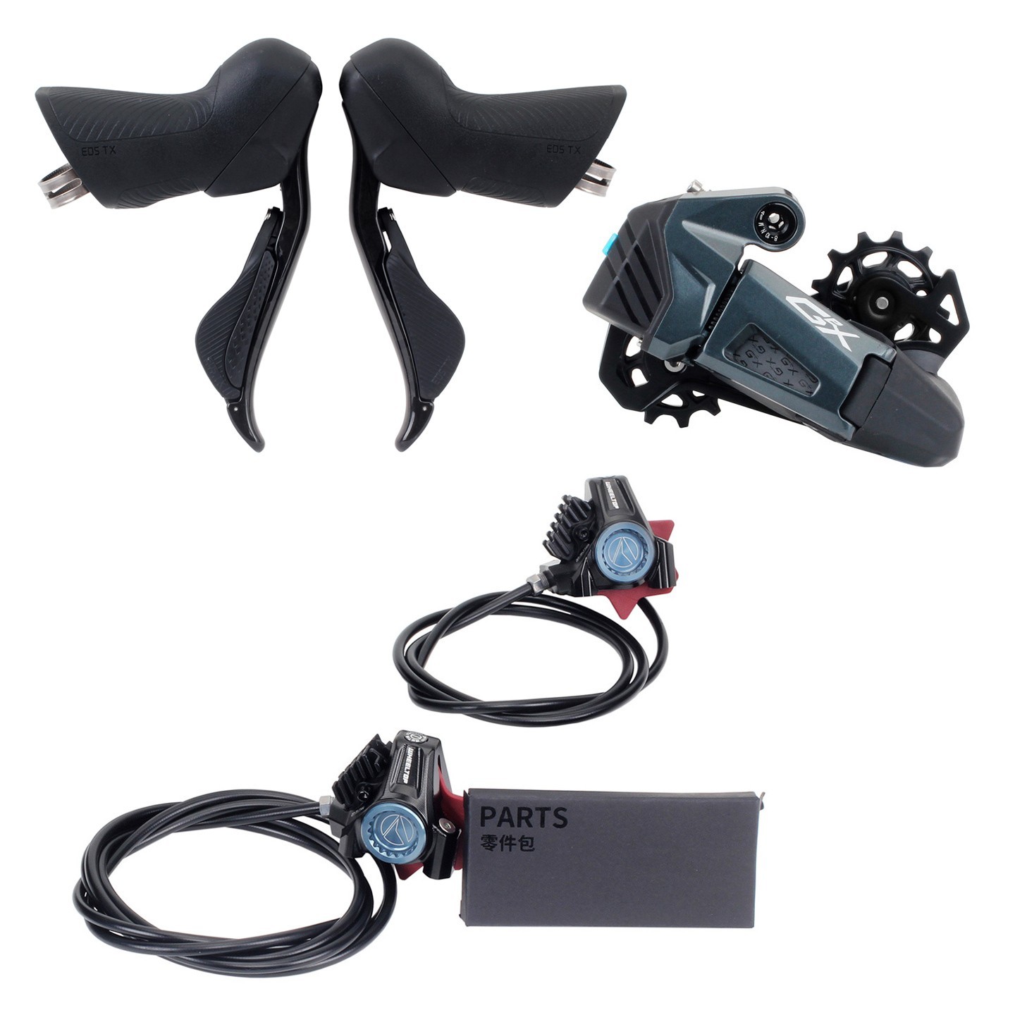 WHEELTOP EDS GeX Gravel Wireless Groupset 1x 3s-14s Max 52T Hydraulic Disc