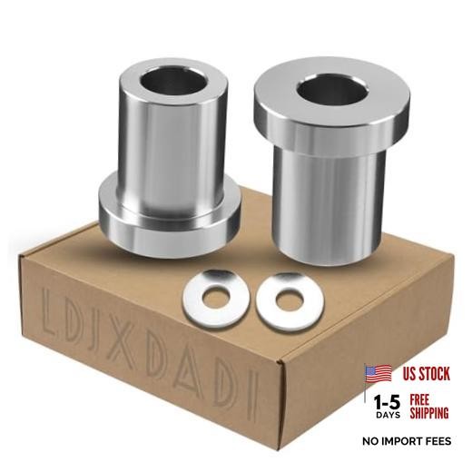 CNC Solid Billet Handlebar Riser Bushings Fit for Touring/Street Chrome