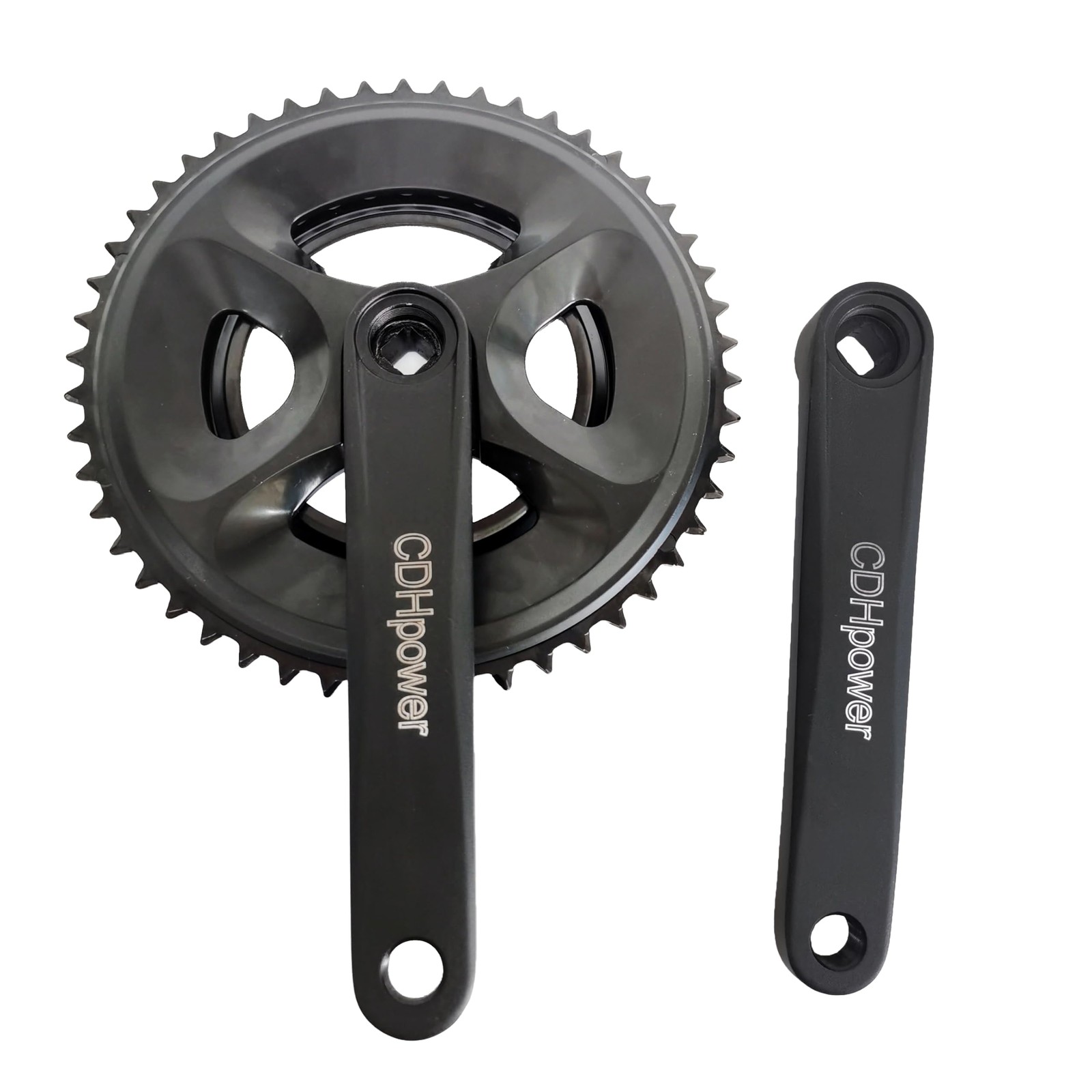 DONSP1986 Double Speed Crankset 50T/34T Chainring 170mm Crank 50T/34T, Black
