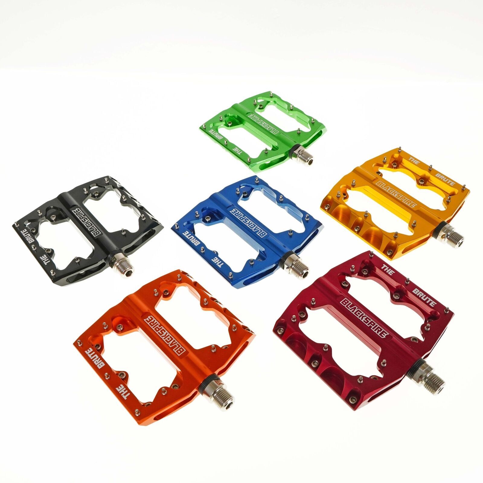 Blackspire Brute Platform Pedals 9/16″ Mountain Bike CNC Alloy Pedal 6 Colors