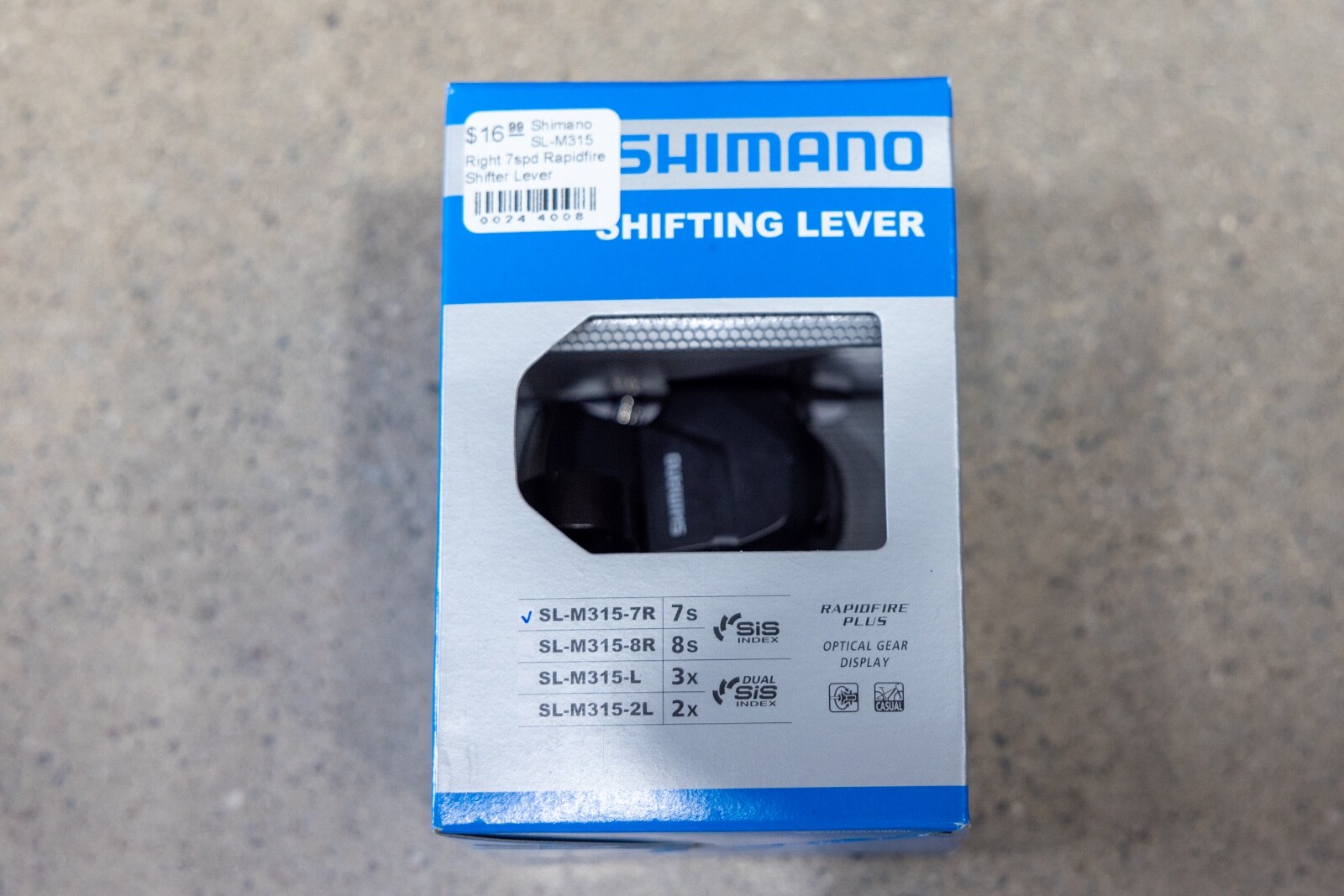 Shimano Altus SL-M315-7R 7-Speed Right Trigger Shifter – Black