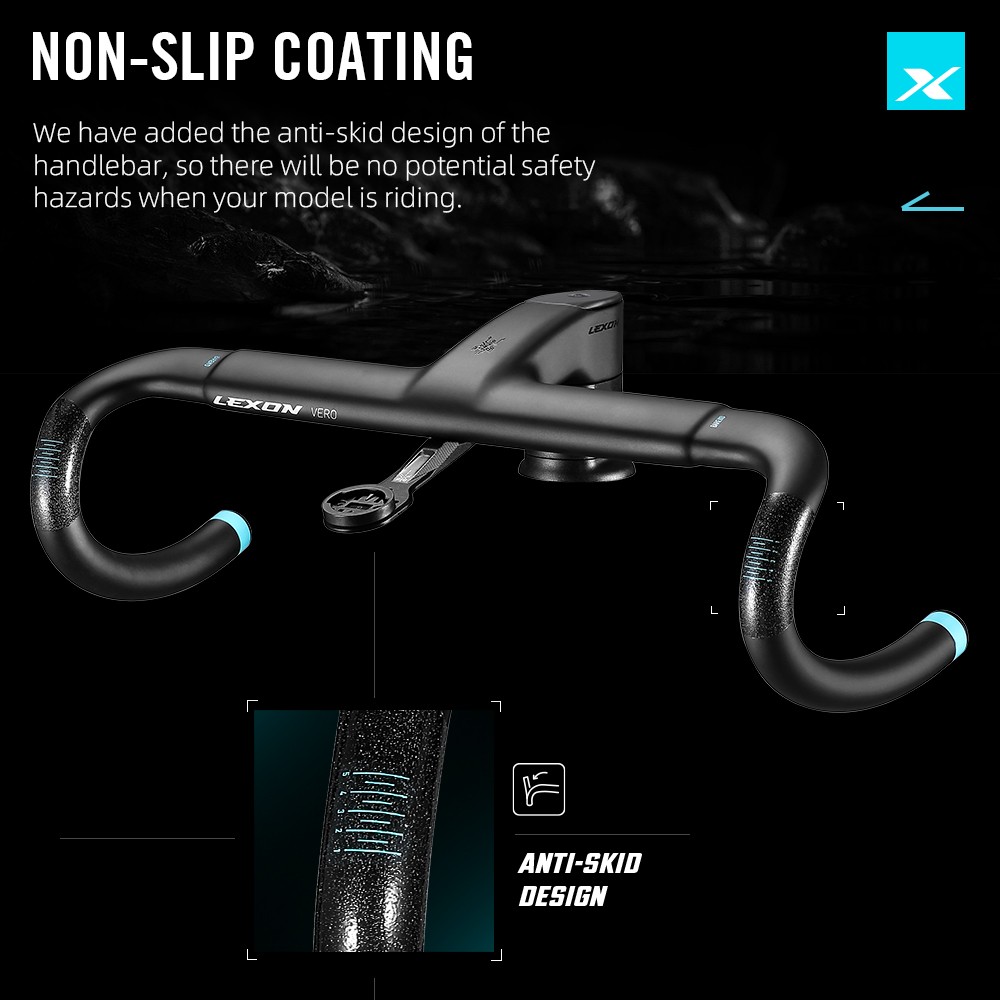 T1000 Integrated Carbon UD Road Bike Handlebar with Full Inner Cable Racing Handlebars