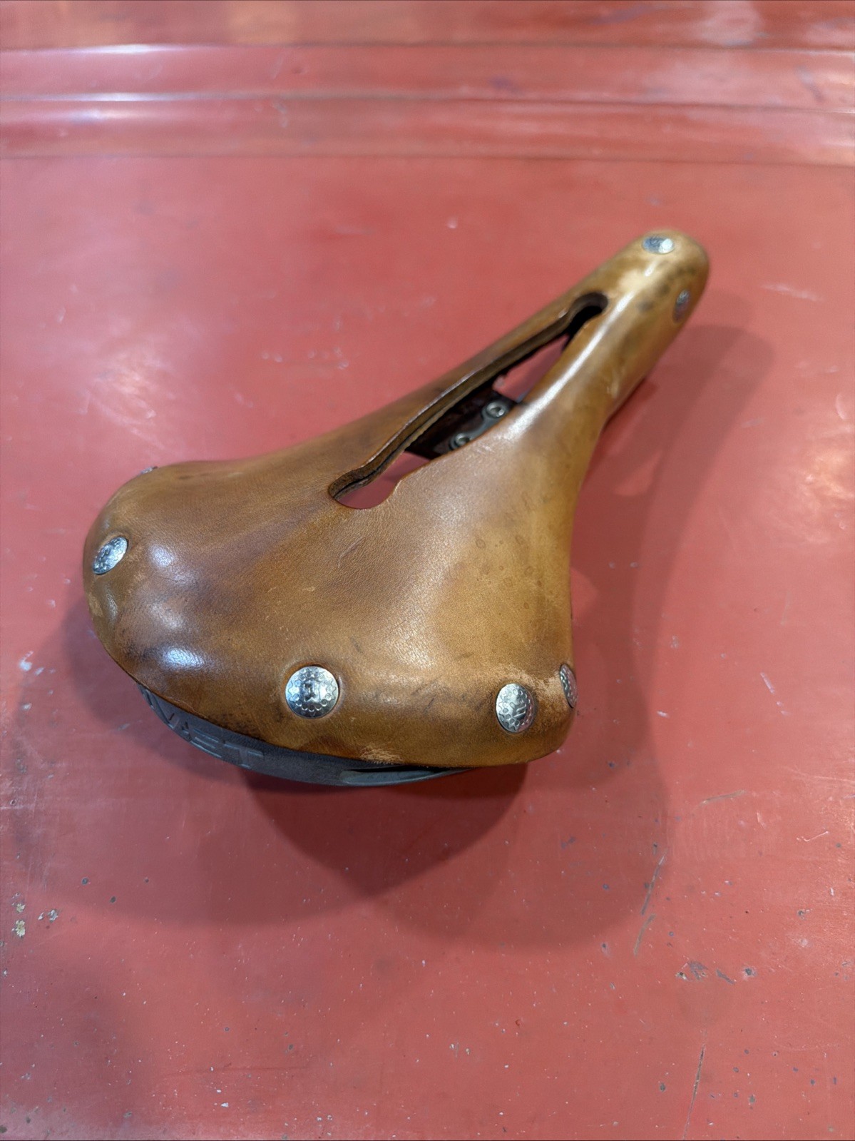 Rivet Cycle Works Brown Leather Saddle Seat titanium Rails The Independence