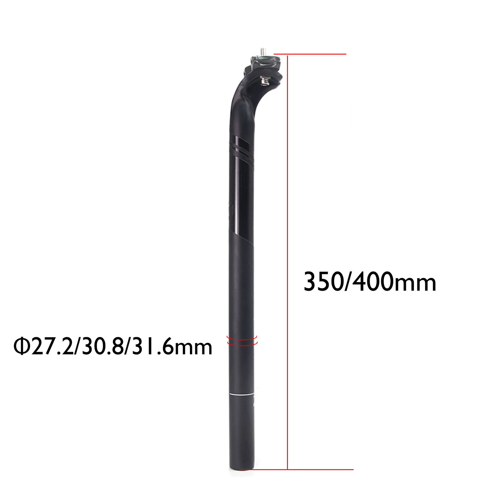 Carbon Fiber MTB and Road Bicycles Seatpost Matte Gloss 3K 27.2mm 30.8mm 31.6mm