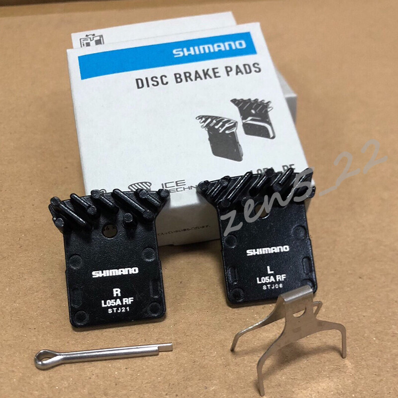 Shimano L05A-RF Bike Disc Brake Resin Pads Cooling Fin fit Dura-Ace Ultegra New