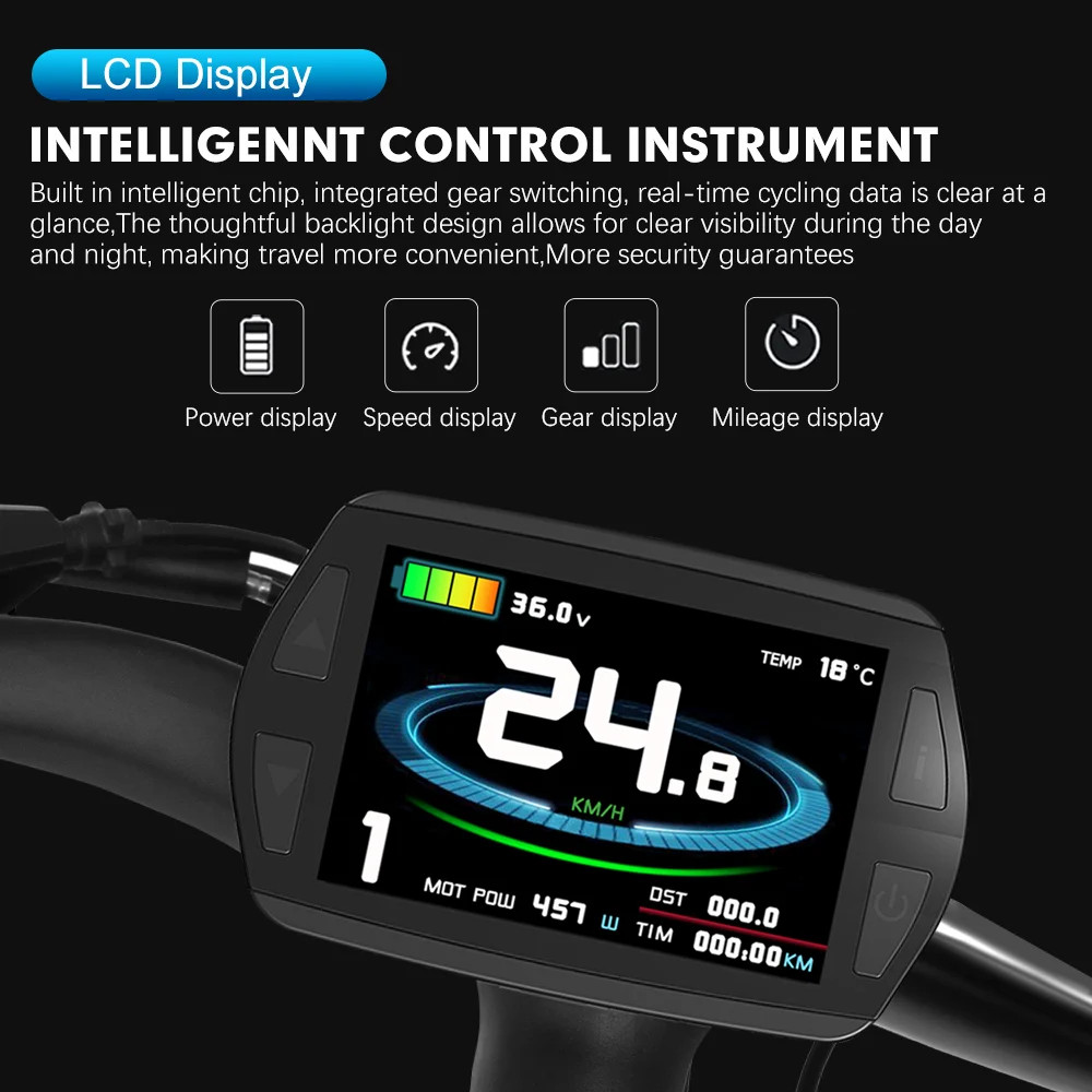 Electric Bike KT Brushless Controller 36V 48V 15A/17A/22A/30A/35A/50A SM Plug