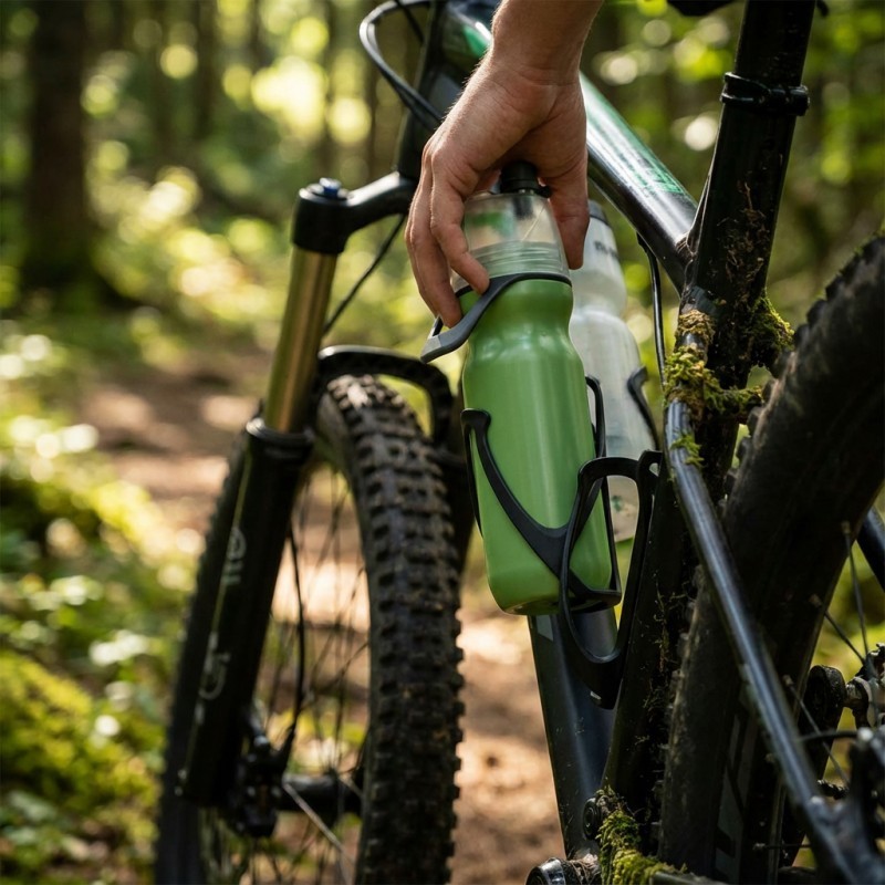 PC Bicycle Water Bottle Cage Holder Lightweight Secure Fit for Most Bottles