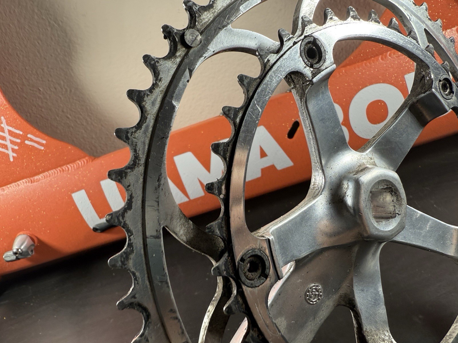Campagnolo Centaur 10 Speed Double Crankset 53-39 Tooth Silver 170 #11