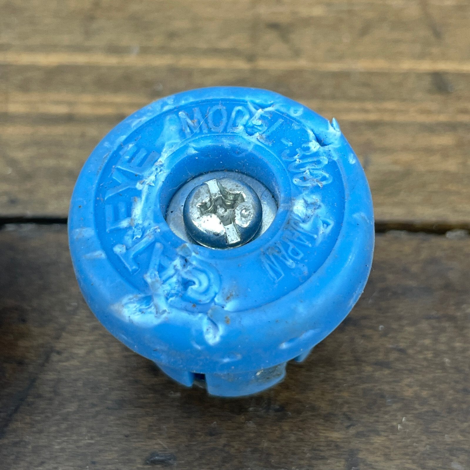 Vintage Cat Eye Bar End Plug Model 300 Blue Cateye Drop Bar Handlebar Caps A2