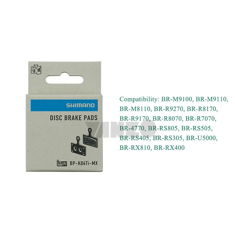 1/2 Sets Genuine Shimano Disc Brake Pads K04Ti Metal Sintered Titanium Back XTR