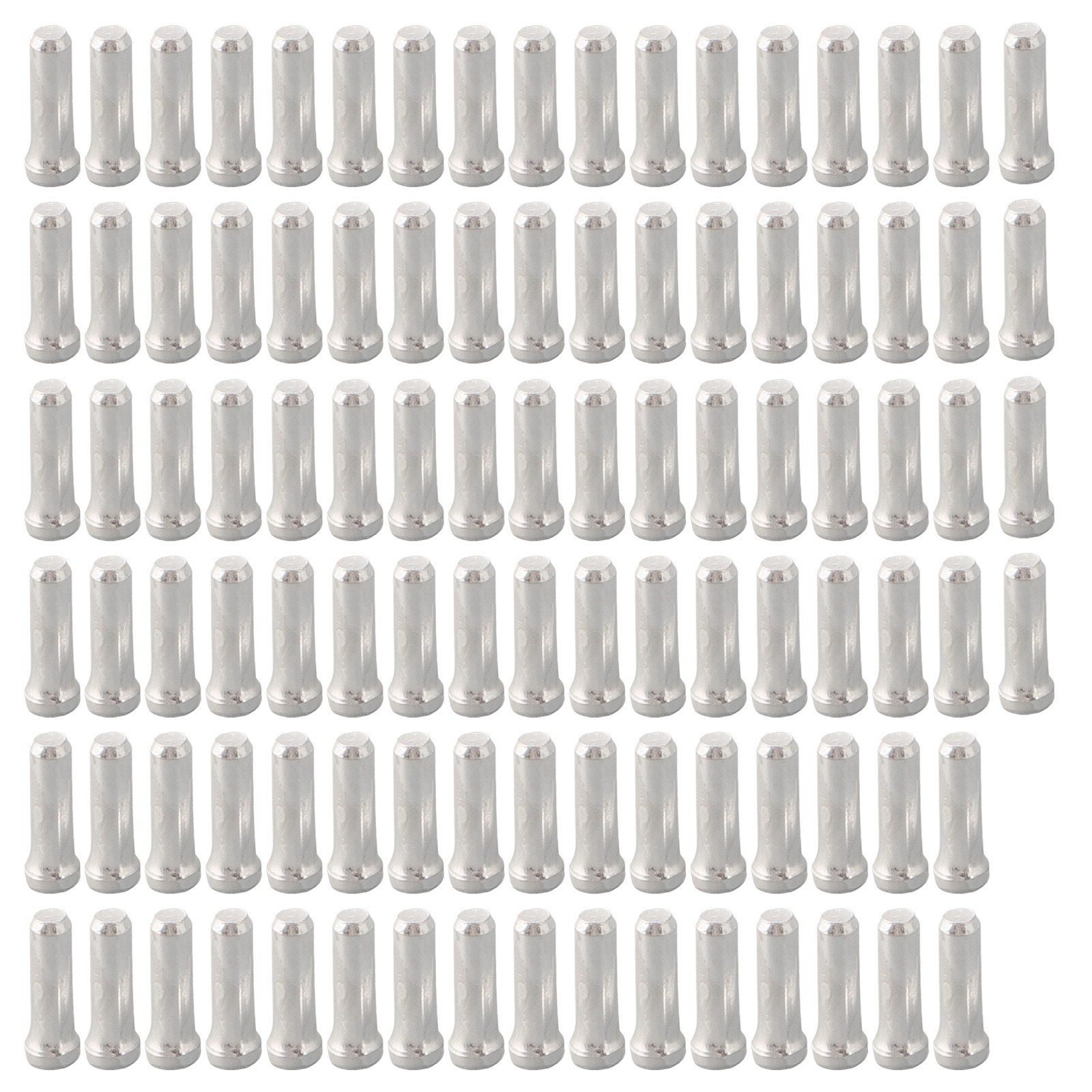 1.1cm*0.3cm Cable End Cap 100Pcs/Set Shift Brake Gear Tip Ferrules Aluminum New