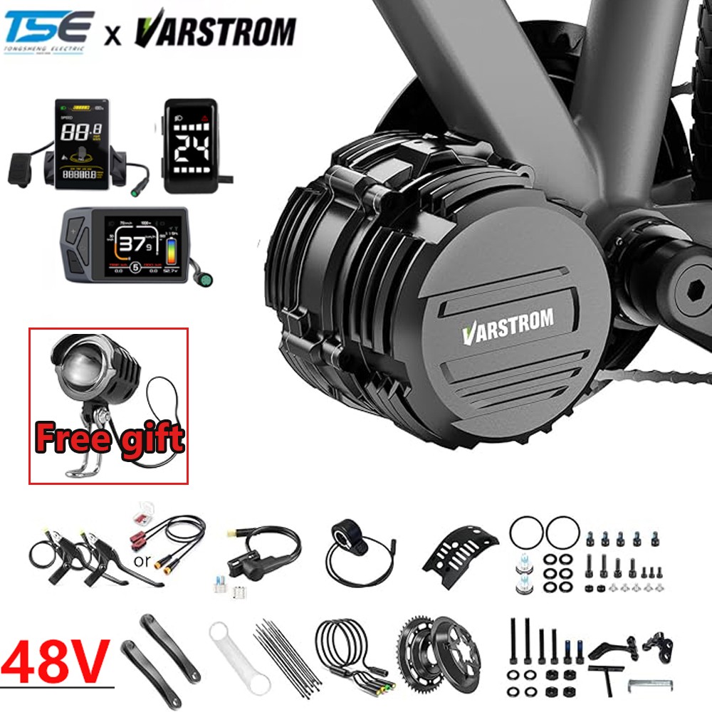 48V1000W Tongsheng Mid Drive Motor TSDZ16 Torque Sensor E-Bike Conversion Kits