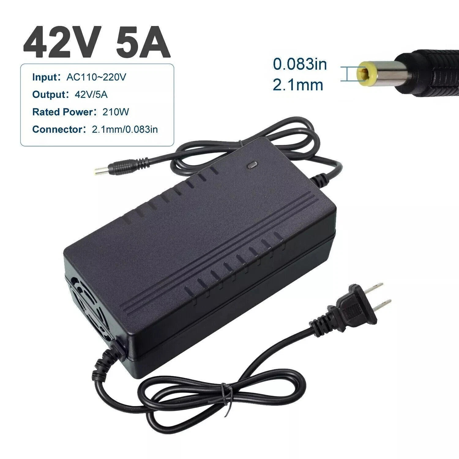 42V/54.6V Smart Battery Charger 2A/5A For Electric Bicycle Lithium Liion Battery