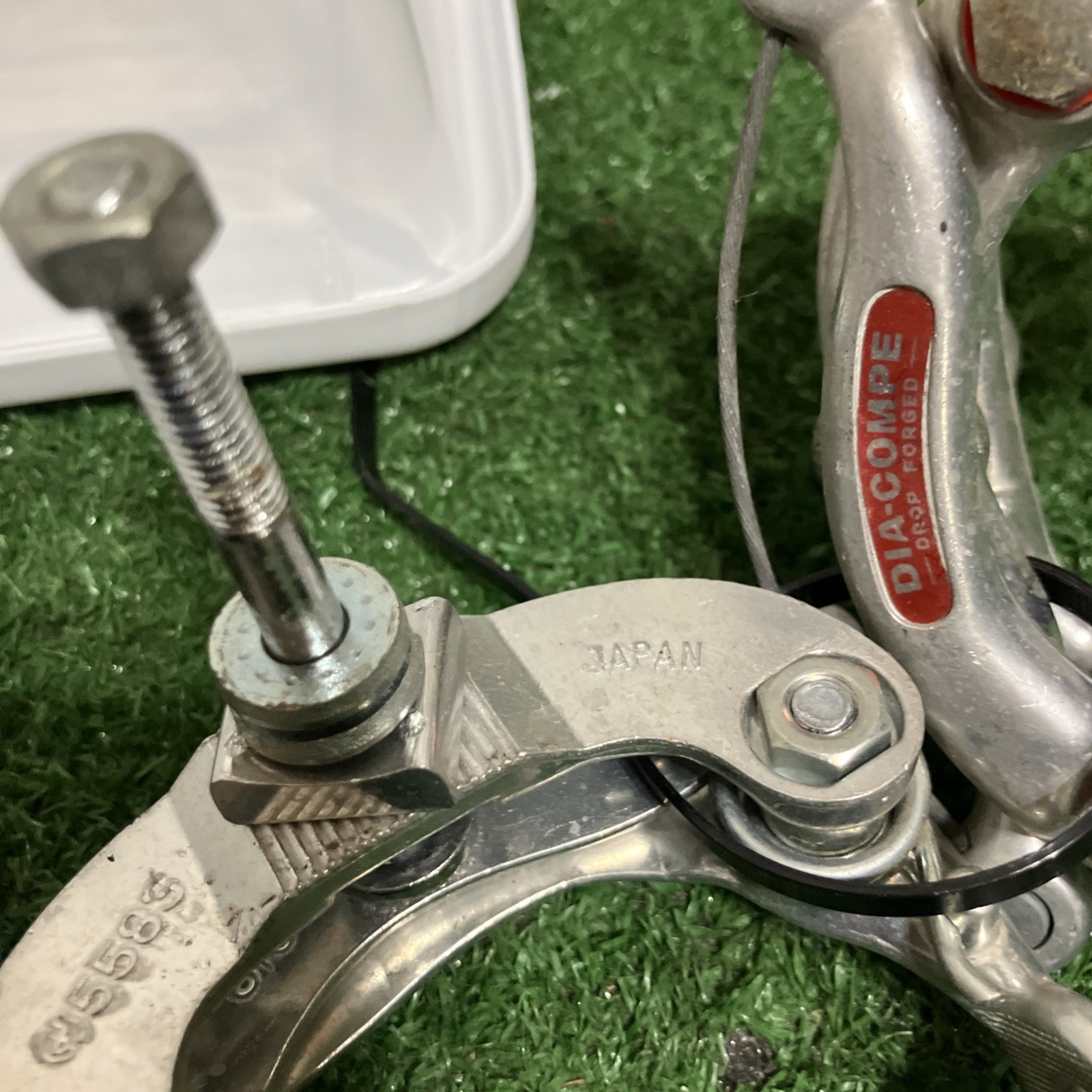 Vintage Dia-Compe Center Pull Brake Calipers Pair Front Rear Japan Levers Road