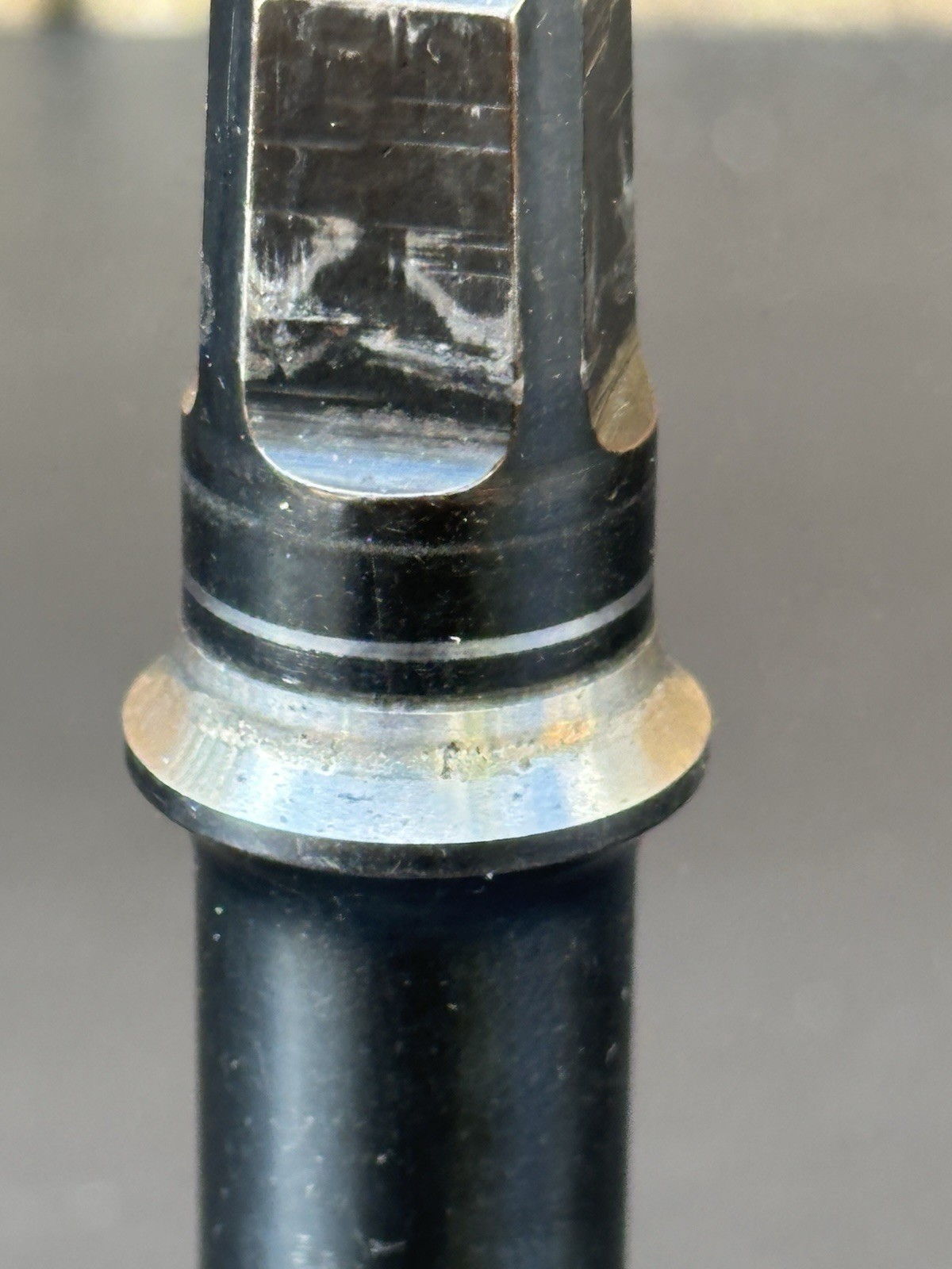 Vintage Campagnolo Athena 114mm 68-SSg Bottom Bracket Spindle Black